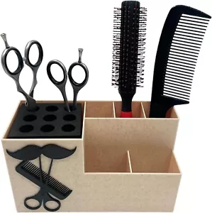 Hairdressing Scissors Holder Barber Shop Organizer Stand Salon-Combs Clips Brush - Picture 1 of 7