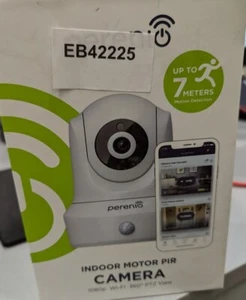 Perenio Indoor Motor Pir Camera  PEIRC01 White Used Working - Imagen 1 de 13