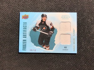 2008-09 UPPER DECK ARTIFACTS DANIEL BRIERE FROZEN DUAL JERSEY #ed 38/50