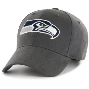 Seattle Seahawks NFL Para hombres Gris carbón Ajustable Sombrero Gorra Equipo Prendas para la cabeza OSFA - Imagen 1 de 4