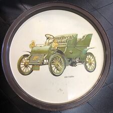 Vintage 1903 Cadillac Peerless Metal Beer Tray Collectible Atlantic Can Co