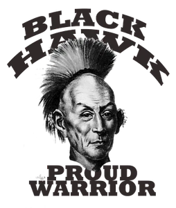 Native American T-Short Adult Unisex Short Sleeve "Black Hawk " Design - Picture 1 of 4