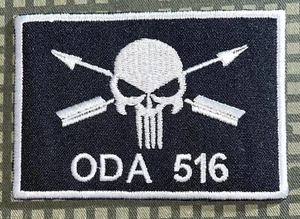 US Army 5th Special Forces Group Oda 516 Patch Hook & Iron-On Repro New A676 - Picture 1 of 2