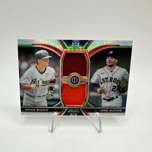 2023 Topps Tribute Craig Biggio Jose Altuve DR-BA Dual Relic 78/199 SP Astros - Picture 1 of 2