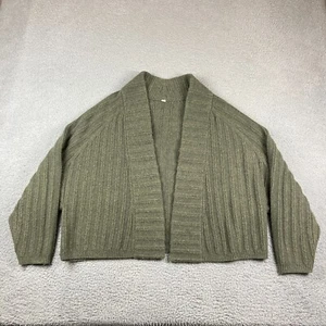 Lululemon Cardigan Sweater Womens XL Twin Rib Wrap Olive Green LW3FHLS - Picture 1 of 16