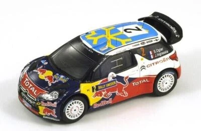 1/43 Spark S3301 Citroen DS3 WRC 2011 Rally Sweden #2 Ogier & Ingrassia - Image 1 of 4