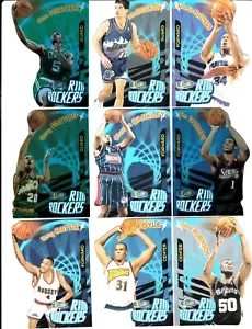 1997-98 Fleer Ultra Rim Rockers conjunto completo de 12 tarjetas troqueladas - #1-12 RR - Imagen 1 de 6