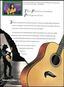 Kip Winger 1994 Alvarez Yairi DY70 Acoustic Guitar advertisement 8 x 11 ad print - Picture 1 of 3