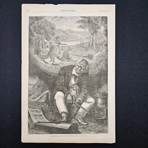 Harper's Weekly, 1873, schwarze Erinnerungsstücke, Musik, Way Down Upon The Swanee Ribber - Bild 1 von 2