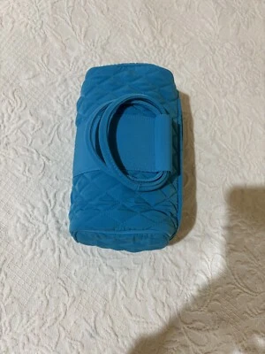 Vera Bradley Turquesa Microfibra Mini Barril Bolso de Mano Cartera con Asas Redondas Foto 1 de 4