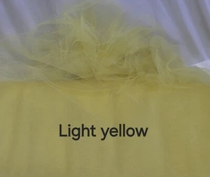 Tul 54" Amarillo Claro o cualquiera de los otros 25 colores, tutú, lazos, decoración boda - Imagen 1 de 61