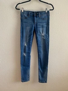 Joe's Jeans Skinny Distressed Girls Youth 16 / 29 Inch Inseam Medium Wash - Picture 1 of 6
