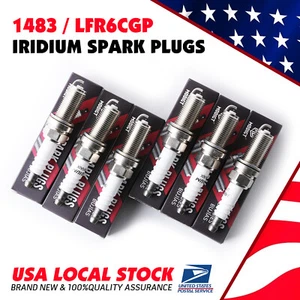6x LFR6CGP 1483 Iridium Spark Plugs Fit For Mercedes-Benz S55/SL55 AMG 5.5L V8 - Picture 1 of 17