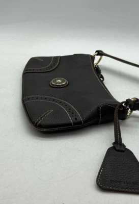 Vintage*Dooney & Bourke*Cuero Francés Marrón*Baguette*Cartera* 16312i Foto 1 de 4