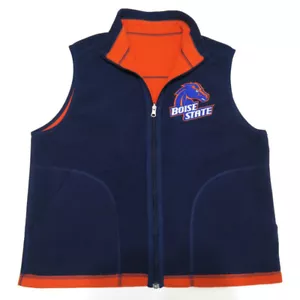 Chaleco polar LL Bean Boise State Broncos para mujer M azul bordado poliéster - Imagen 1 de 11