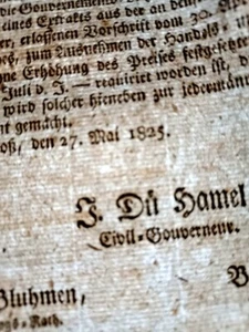 1825 Befehl Seiner Kaiserlichen Majestät Livländischen Regierung Riga Russland - Bild 1 von 4