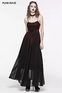 Vestido de noche largo PUNK RAVE para mujer gótico steampunk victoriano fiesta color desvanecido - Imagen 1 de 22