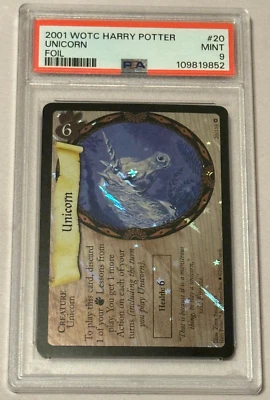 Harry Potter Base Set Unicorn Holo #20/116 2001 WOTC TCG PSA Graded MINT 9 - Image 1 of 4