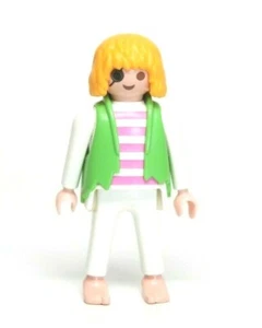 Playmobil Figur Pirat Schiffbrüchige mit lockiger blonder Haar zerlumpter Kleidung 3792 9989 - Bild 1 von 1