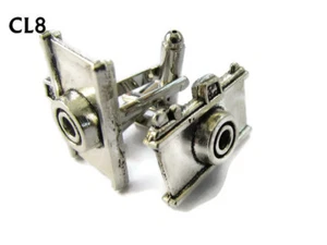 steampunk jewellery cufflinks silver coloured camera photographer obscura #CL8 - Picture 1 of 4