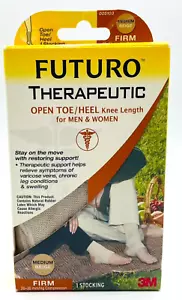 Futuro Therapeutic Open Toe Knee Length Stocking Medium Beige 71033 Firm OpenBox - Picture 1 of 7
