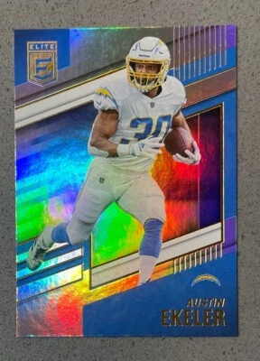 2022 Panini Donruss Elite Football NFL #43 Austin Ekeler Base Foil Refractor - Image 1 of 2