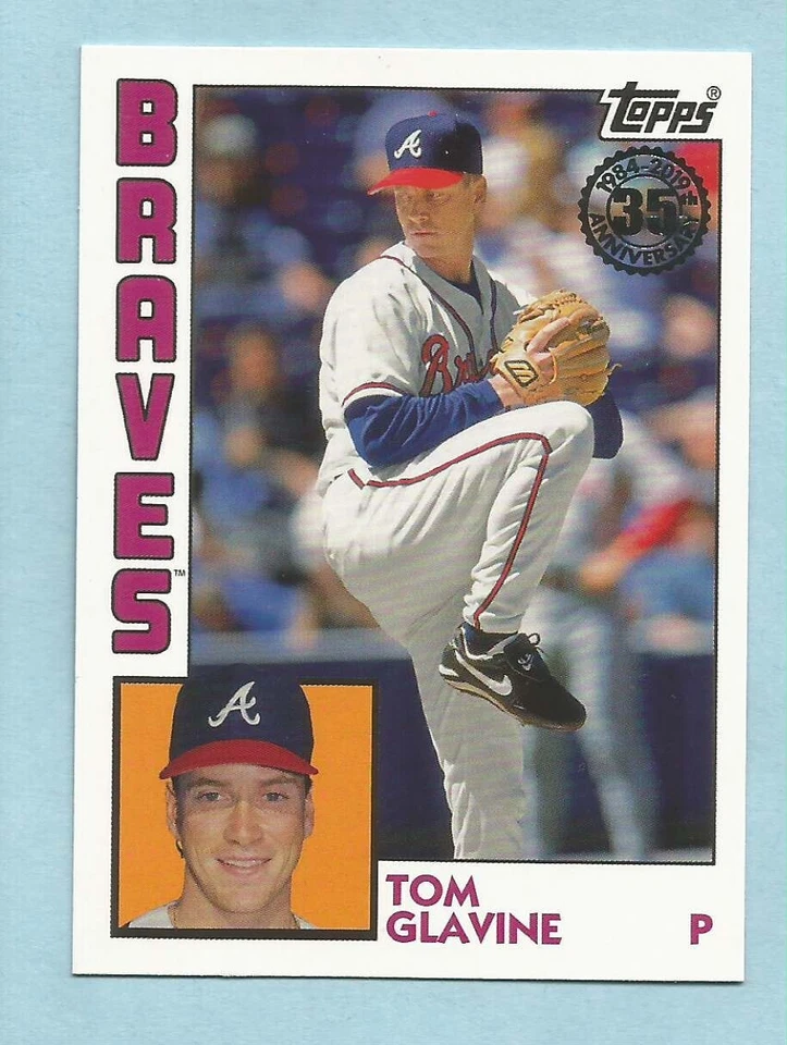 2019 Topps Baseball Tom Glavine Atlanta Braves T84-62 1984 35th Anniversary - Image 1 of 1