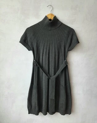 Платье макси Celine от Phoebe Philo из ребристой шерсти с поясом размер L - Изображение 1 из 4