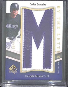 2009 Upper Deck SP Authentic By the Letter Autograph #BTL-CG Carlos Gonzalez - Picture 1 of 2
