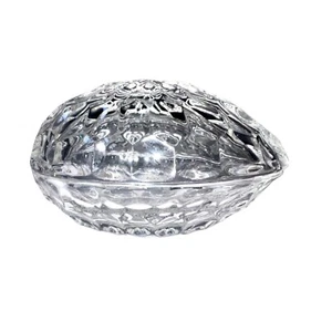 Zajecar Kristall Bleiglas Ei Schmuckschatulle Vintage Made in Yugoslawien - Bild 1 von 9