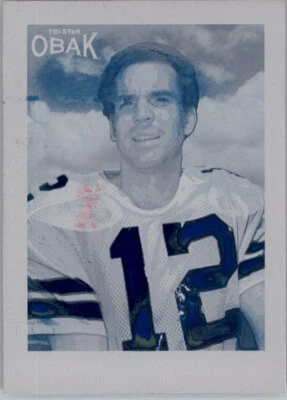 2011 TriStar Obak Football ROGER STAUBACH #20 Printing Press Plate 1/1 - Image 1 of 2