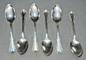 Vintage Plymouth Silver Co Set Of 6 Spoons Silver Plate PLYMOUTH - Picture 1 of 5