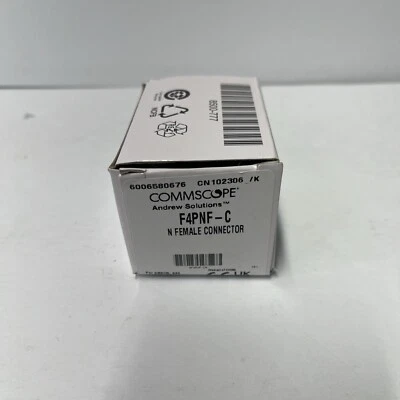 ANDREW Commscope F4PNF-C Type N Female Connector 1/2" for FSJ4-50B Cable / New!