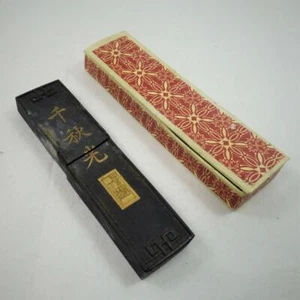 Vintage CHINESE INK STICK PAINT BLOCK MARKED antique original box - Picture 1 of 8