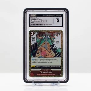 One Piece 2024 Cloven Rose #018 lámina rara OP08 Two Legends CGC 9 como nueva - Imagen 1 de 4