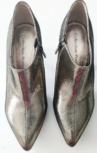 Collection Portia Womens 7 1/2 Gold Glitter Color Leather Zip Up Booties...Firm - Bild 1 von 20