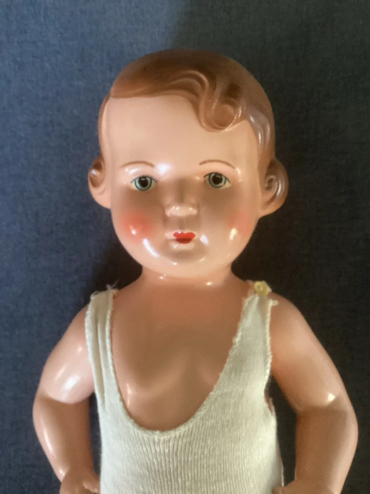 Bambola in celluloide Anni '50. Technoplast Made In Cecoslovacchia - Immagine 1 di 4