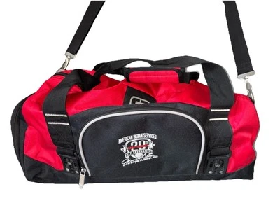 Ogio Travel Duffel Sports Gym Bag Team Baseball Red Black Zippers Heavy Strap - Image 1 of 4
