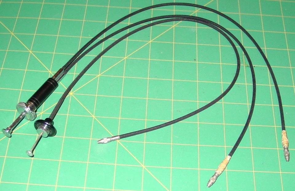 Lote misto de 2 gatilhos de liberação de cabo de obturador mecânico vintage para câmera Germay - Imagem 1 de 4