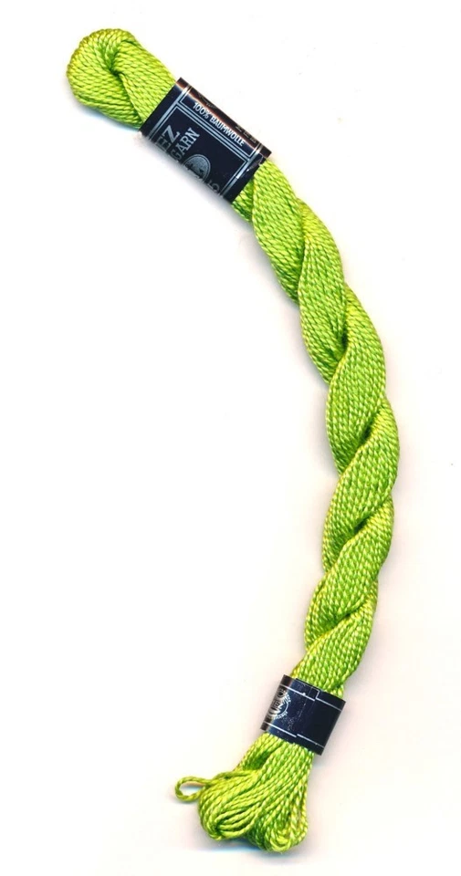 Perlgarn N° 5  - Nasenstickgarn Farbe (255)  mittelgrün -  5 g - Bild 1 von 1