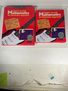 Prentice Hall Middle Grades Math Course 2 1995 Student Teacher Set 0130311219 - Picture 1 of 18