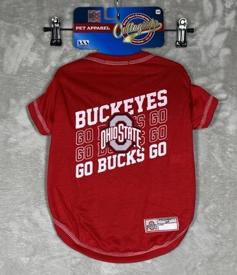 Camiseta Ohio State Buckeyes Pets First Collegiate Apparel Perro Talla Mediana Roja Nueva Foto 1 de 3