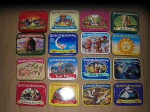 Vintage Celestial Seasonings Mini Tea Tins   Lot of 12 - Picture 1 of 18