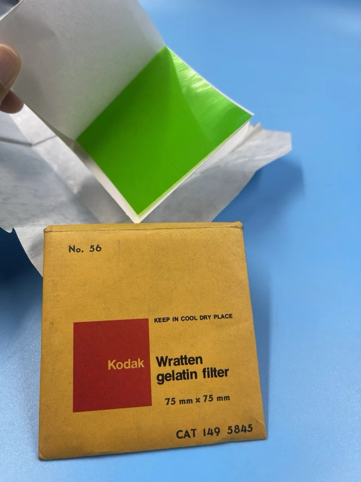 KODAK WRATTEN GELATIN FILTER NO. 56 3" /7.6cm Square unopened - Image 1 of 1