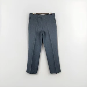 VTG Jaymar Sansabelt Slacks 36 x 30 Blue Polyester Leisure Suit Disco 60s 70s - Picture 1 of 12