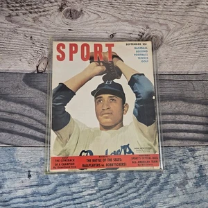 SPORT MAGAZINE 1950 SEPTEMBER DON NEWCOMBE COVER - BROOKLYN DODGERS - ST 7215 - Picture 1 of 4