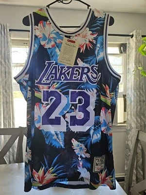 LeBron James Mitchell & Ness Hawaiian Jersey With Certification - Image 1 of 3