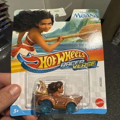 2025 Hot Wheels Racer Verse MOANA Diecast Car Disney New  Card In Hand Rare - Image 1 of 4