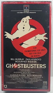 Vintage 1985 GHOSTBUSTERS Red Border RCA Sealed VHS Promo w/Watermarks - Picture 1 of 4