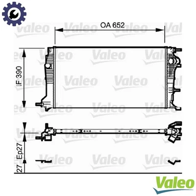 RADIATOR ENGINE COOLING 735182 FOR RENAULT SCENIC/GRAND/III FLUENCE MEGANE/CC - Image 1 of 4